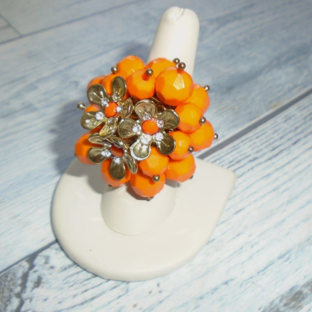 Orange Autumn Crush Ring